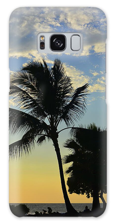 Palm Galaxy Case featuring the photograph Evening in Kona by Lori Seaman
