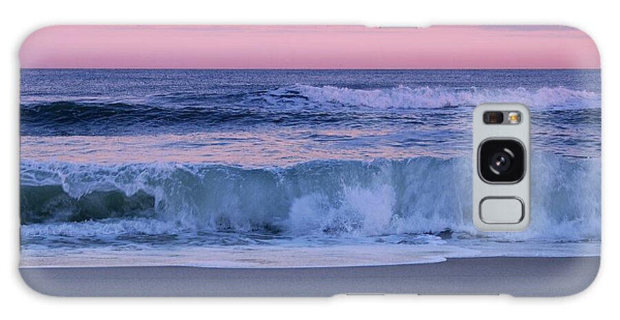 Jersey Shore Galaxy Case featuring the photograph Evening Waves - Jersey Shore by Angie Tirado