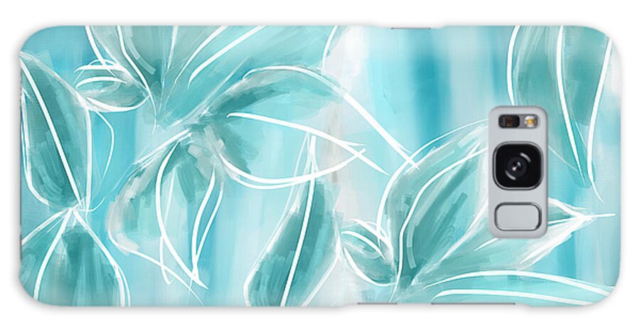 Blue Galaxy Case featuring the painting Exquisite Bloom by Lourry Legarde