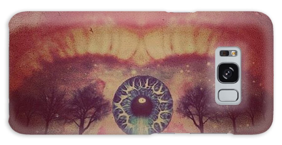Tears Galaxy Case featuring the photograph eye #dropicomobile #filtermania by Tatyanna Spears