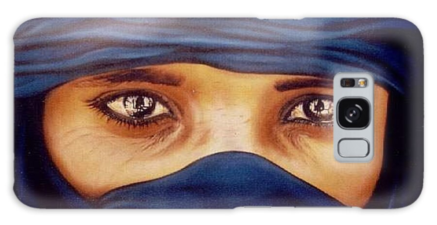 Eyes Galaxy Case featuring the painting Eyes by Sukalya Chearanantana