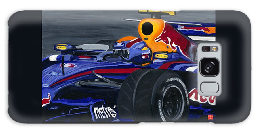 Red Bull Galaxy Case featuring the painting F1 RBR At The Brazilian Grand Prix by Ran Andrews