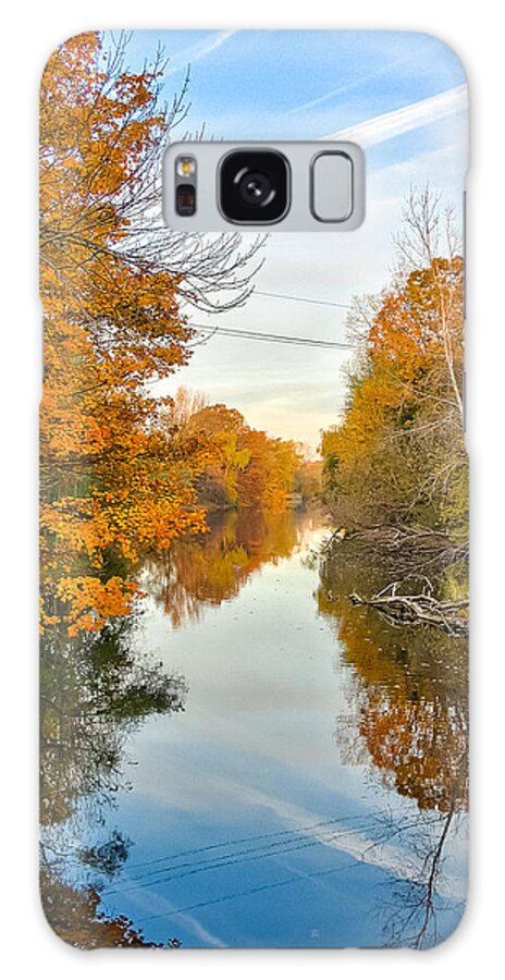 Michigan Galaxy Case featuring the photograph Fall on the Red Cedar by Lars Lentz
