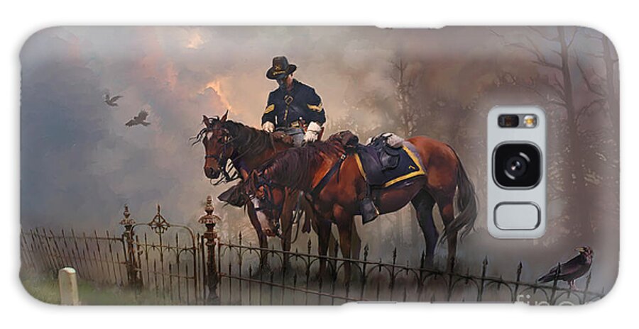 Wall Art Galaxy Case featuring the painting Fallen Comrade by Robert Corsetti