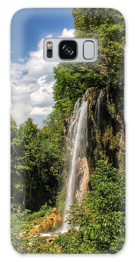 Waterfall Galaxy Case featuring the photograph Falling Springs Falls by Chris Berrier