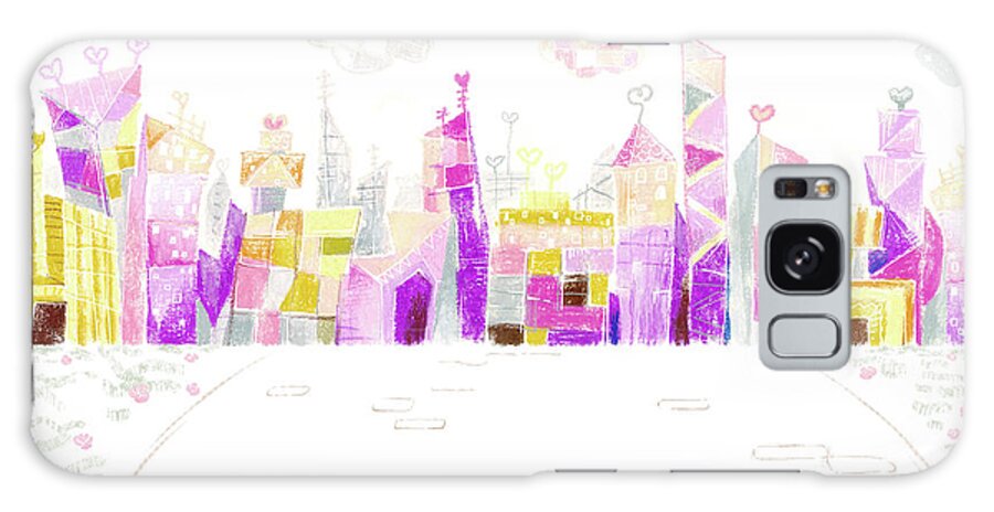 Downtown District Galaxy Case featuring the digital art Fantastic Buildings by Bji/blue Jean Images