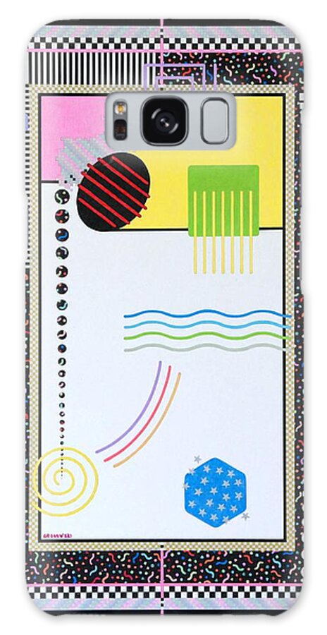 Intricate Pattern Galaxy Case featuring the painting Fantasy by Thomas Gronowski