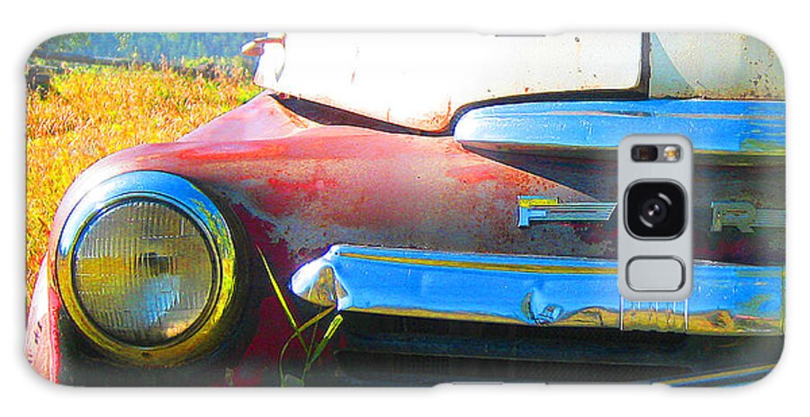 Truck Galaxy Case featuring the photograph Fargo Red and White by Larry Hunter