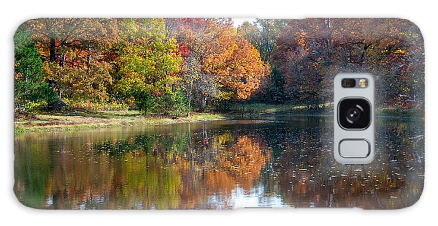 Fall Galaxy Case featuring the photograph Farm Pond by Steve Stuller