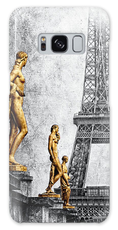 Sculpture Galaxy Case featuring the photograph femmes parisiennes III by Joachim G Pinkawa