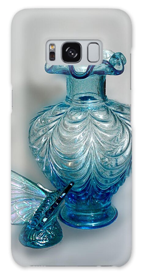 Art Galaxy S8 Case featuring the photograph Fenton Blue by Linda Phelps