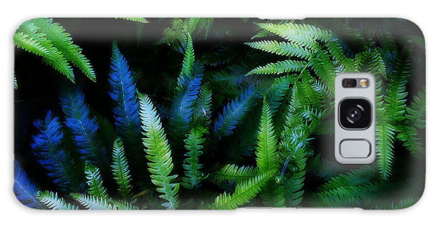 Plants Galaxy Case featuring the digital art Ferns by Matthew Lindley
