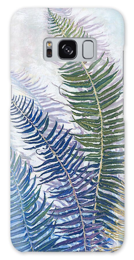 Birdseye Art Studio Galaxy Case featuring the painting Ferns by Nick Payne