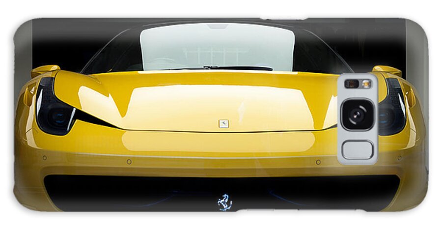 Yellow Galaxy S8 Case featuring the photograph Ferrari 458 by Matt Malloy