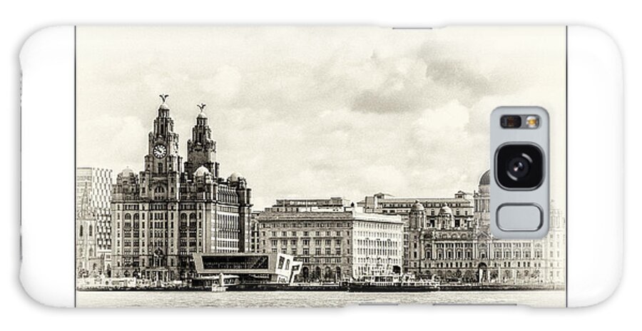 Liverpool Museum Galaxy Case featuring the photograph Ferry at Liverpool terminal by Spikey Mouse Photography