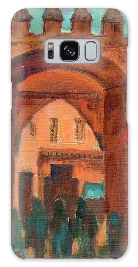 Fez Galaxy Case featuring the painting Fez Town Scene by Diane McClary