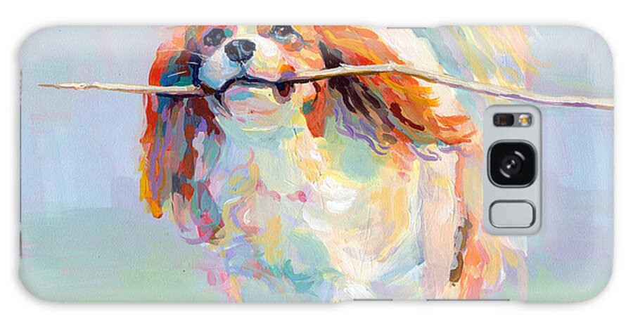 Cavalier King Charles Spaniel Galaxy Case featuring the painting Fiddlesticks by Kimberly Santini