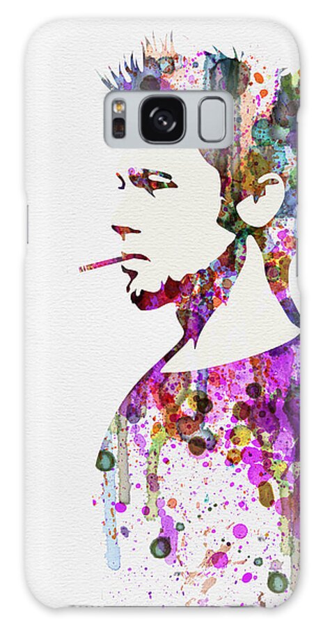  Galaxy Case featuring the painting Fight Club Watercolor by Naxart Studio