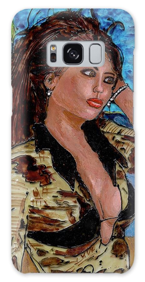 Fiji Galaxy Case featuring the painting Fiji by Phil Strang