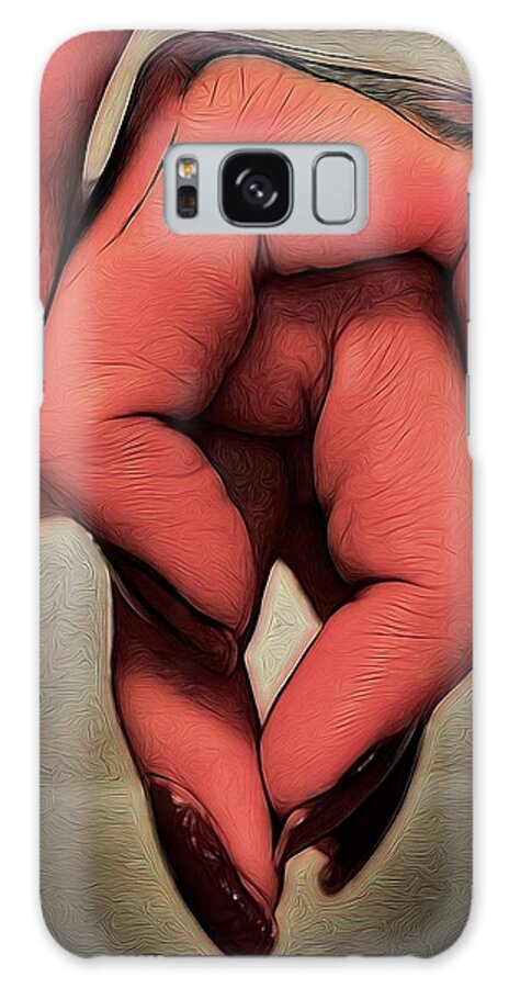 Fingers Galaxy Case featuring the painting Fingers by Jon Volden