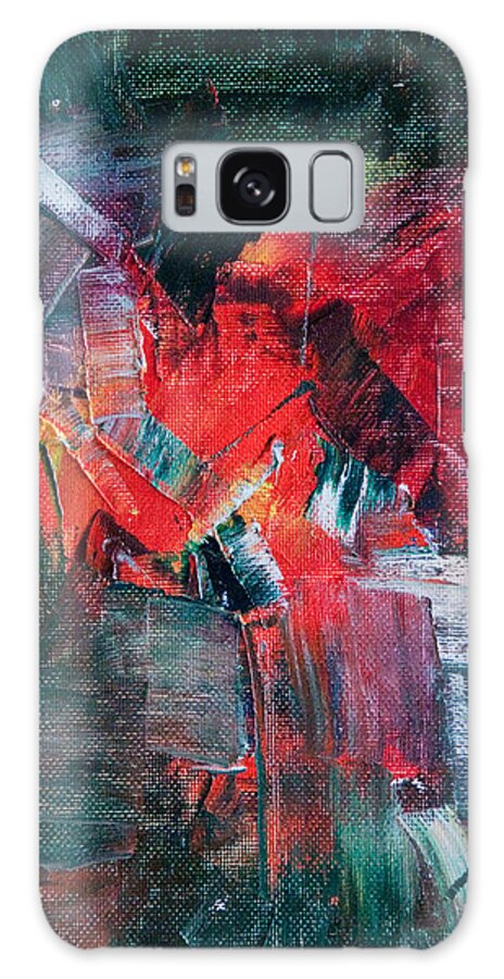 Abstract Galaxy Case featuring the painting Fire and Ice by Lee Beuther