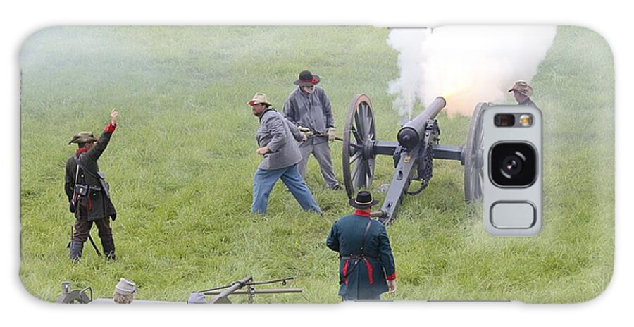 History Galaxy Case featuring the photograph Fire for Effect by Harold Piskiel