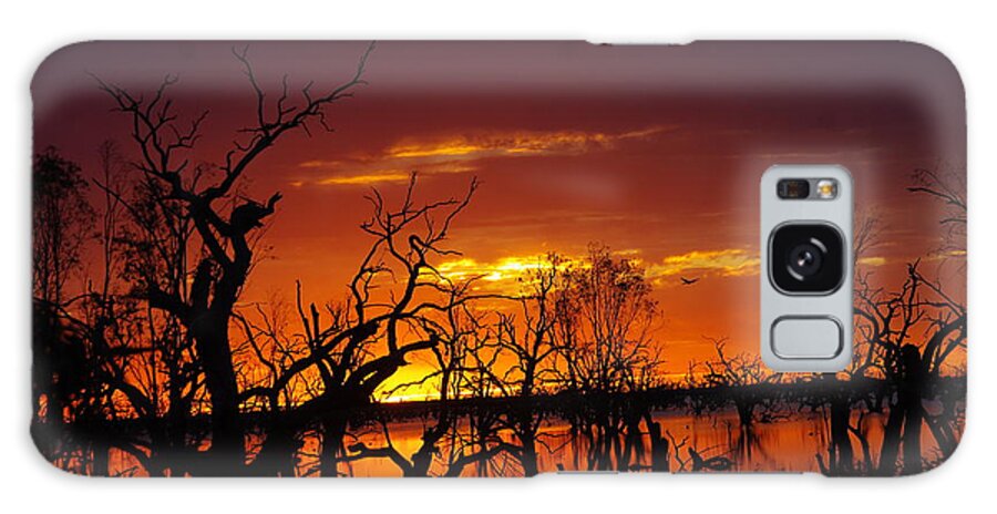 Into The Night Galaxy Case featuring the photograph Fire in the Sky by Blair Stuart