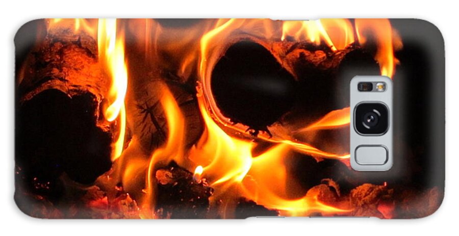 Fire Galaxy Case featuring the photograph Fire by Ingrid Van Amsterdam