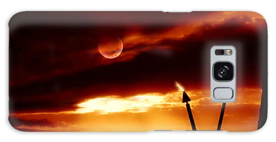 Torch Galaxy Case featuring the photograph Fire Light by Micki Findlay