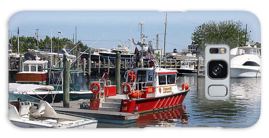 Boat Galaxy S8 Case featuring the photograph Fire Rescue Hyannis - Cape Cod by Christiane Schulze Art And Photography