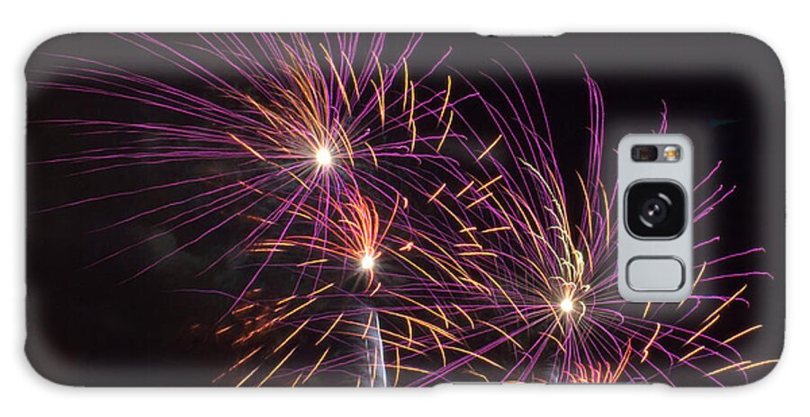 Tinas Captured Moments Galaxy Case featuring the photograph Fire Works by Tina Hailey