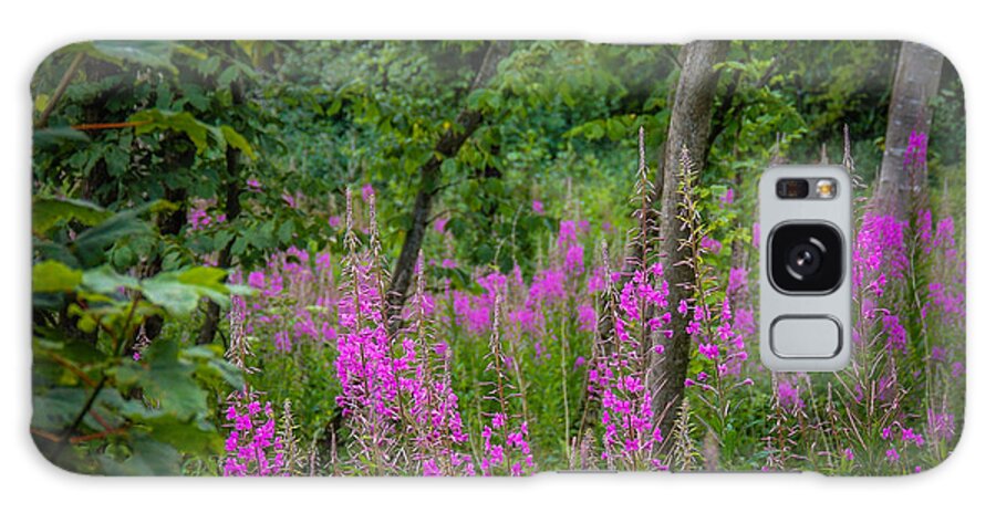Fireweed Galaxy Case featuring the photograph Fireweed in the Irish Countryside by James Truett