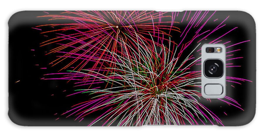 Burst Galaxy Case featuring the photograph Fireworks 9 by Paul Freidlund