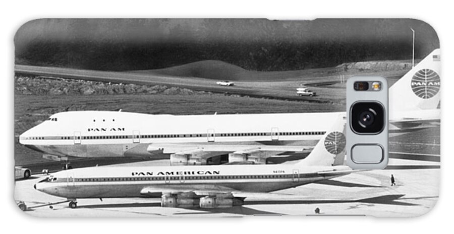 1960s Galaxy Case featuring the photograph First Boeing 747 by Underwood Archives
