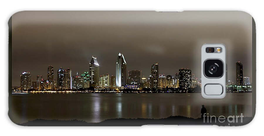 San Diego Galaxy Case featuring the photograph Fishing With a View by Jennifer Ramirez