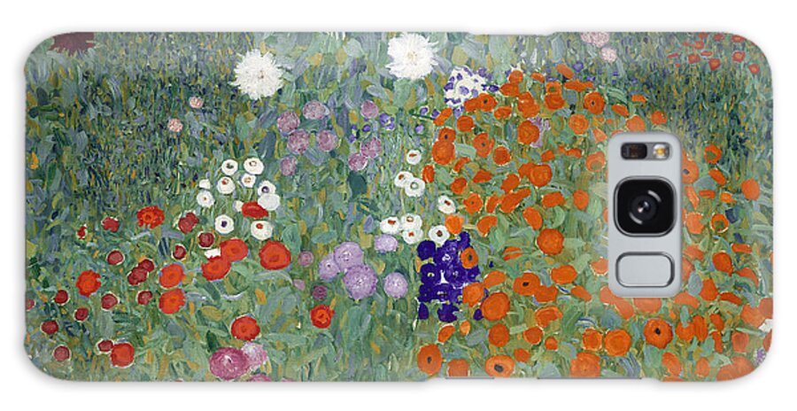 Klimt Galaxy Case featuring the painting Flower Garden by Gustav Klimt