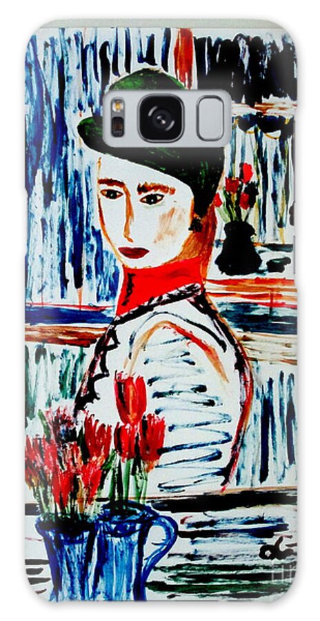 Flowers Galaxy Case featuring the painting Flowers of rue Cler by Bill OConnor