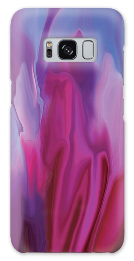 Pink Galaxy S8 Case featuring the digital art Flowery by Rabi Khan