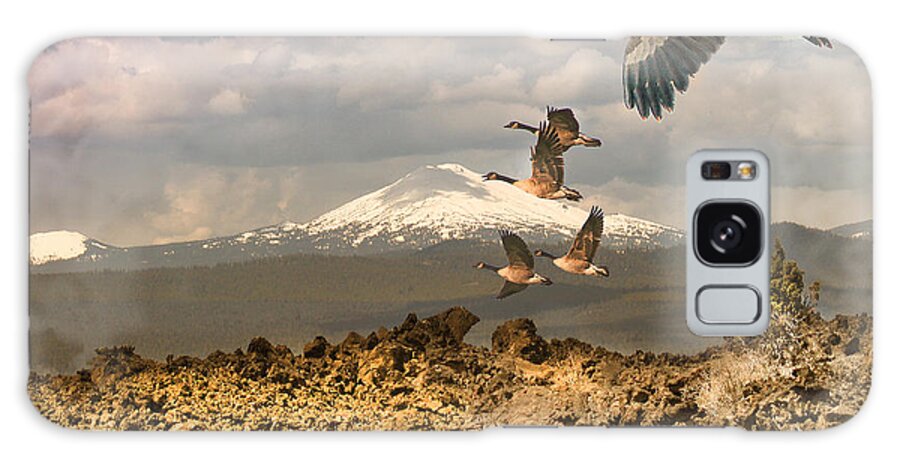 Digital Galaxy Case featuring the photograph Flying Over Lava Land by Robert Michaels