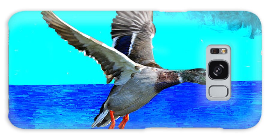 Duck Galaxy Case featuring the painting Flying South for the Winter by Bruce Nutting