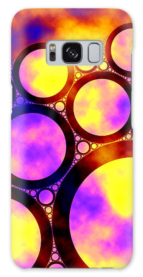 Abstract Galaxy S8 Case featuring the digital art Foam by Matthew Lindley