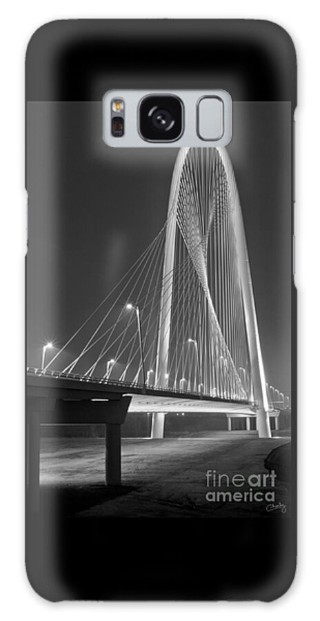 Margaret Hunt Hill Galaxy Case featuring the photograph Fog Lights and Lines IV by Imagery by Charly