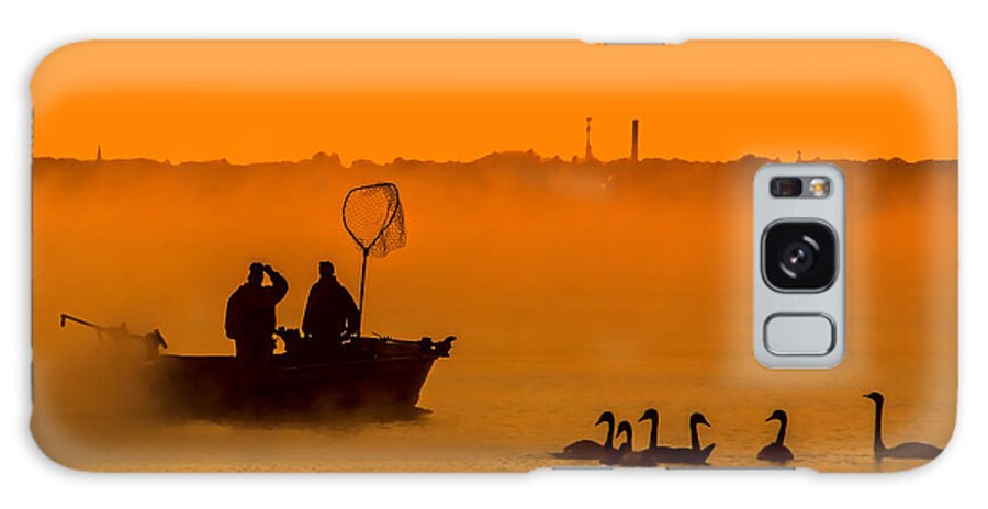 Fog Galaxy Case featuring the photograph Fog on the Lake by Nick Zelinsky Jr