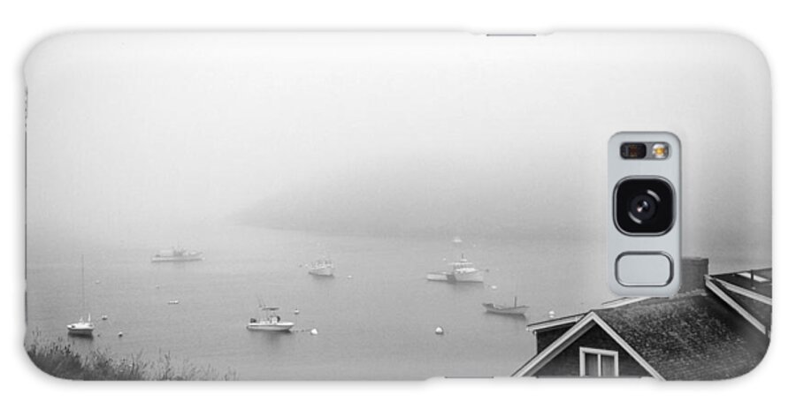 Foggy Galaxy Case featuring the photograph Foggy Manana in Black and White by Jean Macaluso