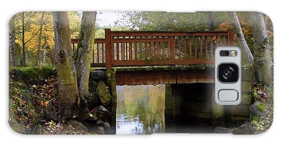 Park Galaxy Case featuring the photograph Foot Bridge by Ron Roberts