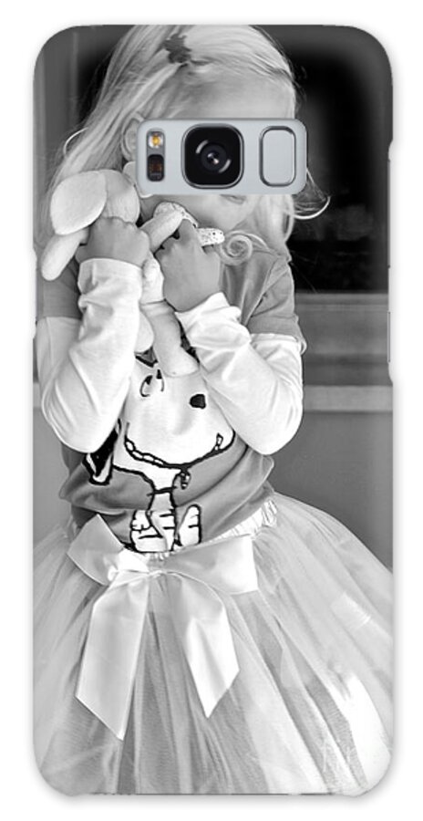 Little Girl Dancing Galaxy Case featuring the photograph For the Love of Snoopy by Suzanne Oesterling