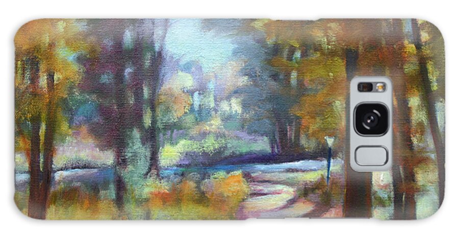 Landscape Galaxy S8 Case featuring the painting Forest Path by Carol Jo Smidt