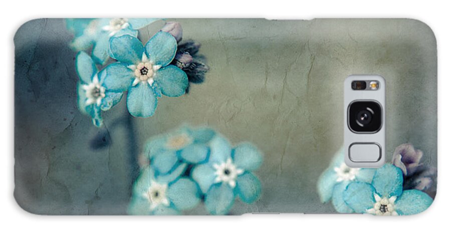Blue Galaxy Case featuring the photograph Forget Me Not 01 - s22dt06 by Variance Collections