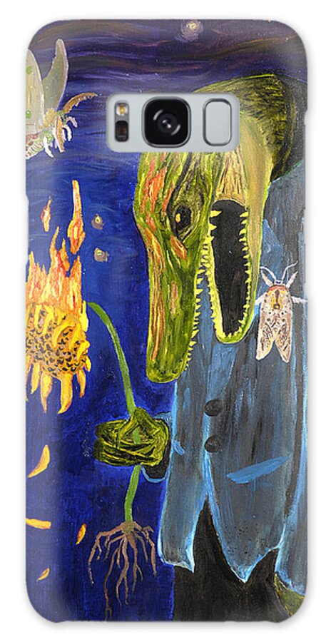 Ennis Galaxy Case featuring the painting Forlorn Disideratum by Christophe Ennis