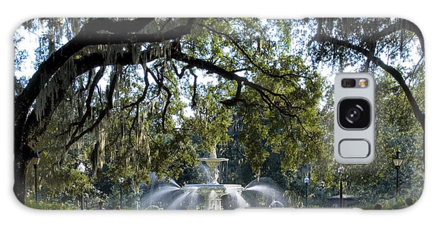 Savannah Galaxy Case featuring the photograph Forsythe Park by Diana Powell